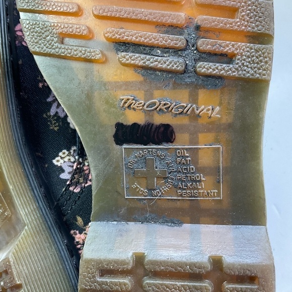 Dr. Martens Floral Canvas Beckett Lace Up Boots Size 6 - Picture 7 of 7